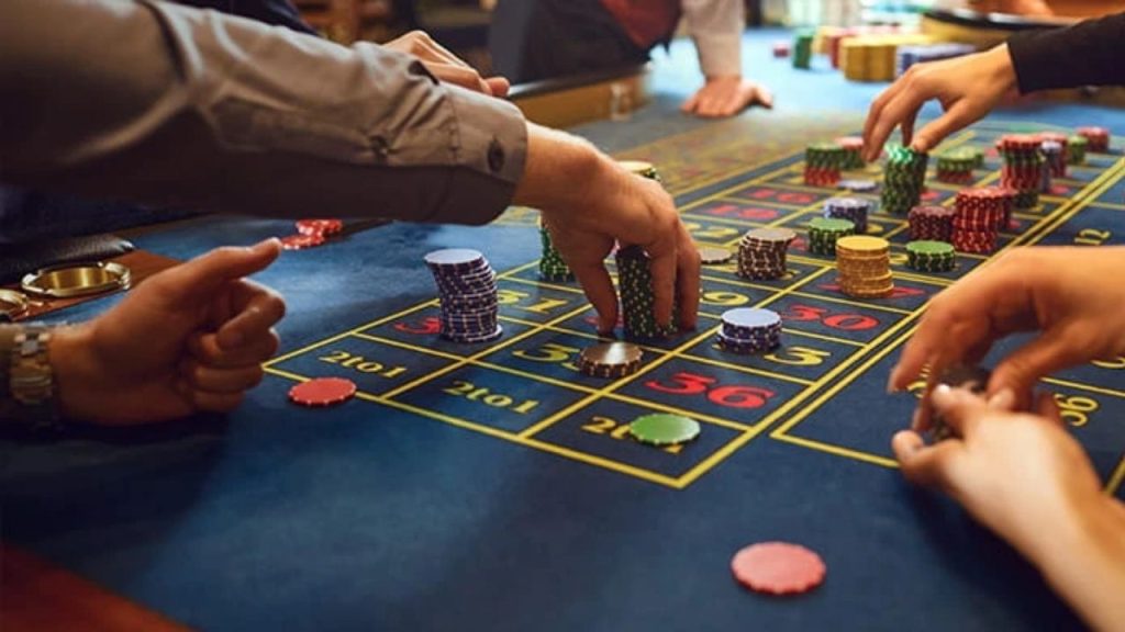 Place Your Bets on the Designated Spots on the Table.